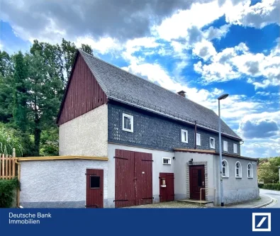 Straßenansicht - Haus kaufen in Großharthau - Eine Immobilie mit vielen Möglichkeiten