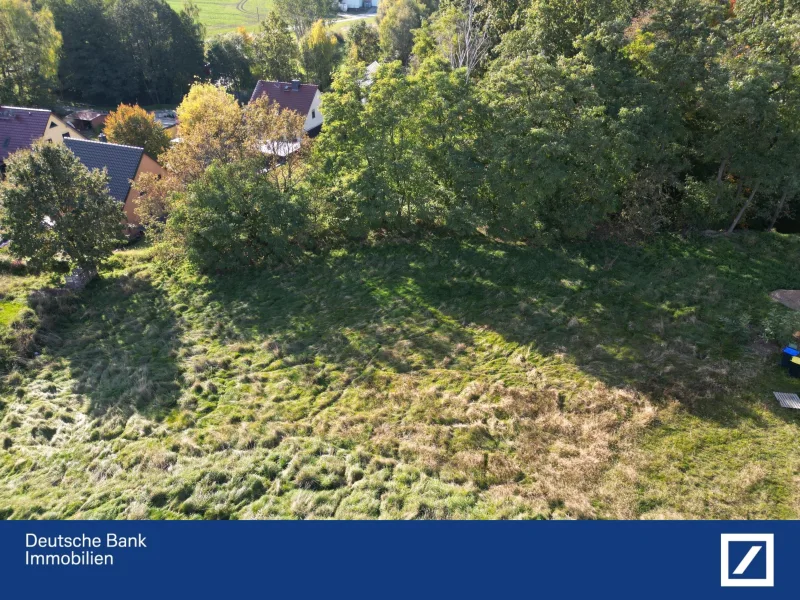 Lauftaufnahme  - Grundstück kaufen in Burkau - Baugrundstück auf dem Land – 948 m² in idyllischer Lage, 01906 Burkau