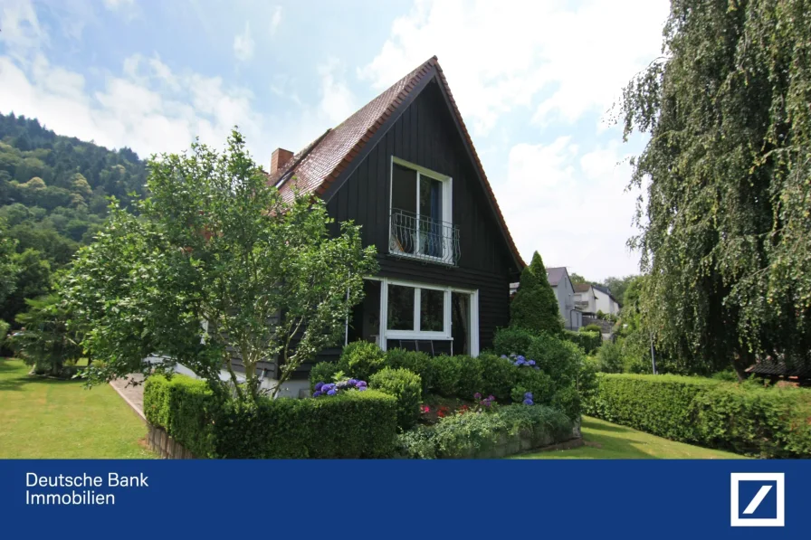 Haus 2 Seitenansicht - Haus kaufen in Heidelberg - 2 freistehende Einfamilienhäuser auf einem 1035m² Grundstück in attraktiver Lage von Schlierbach