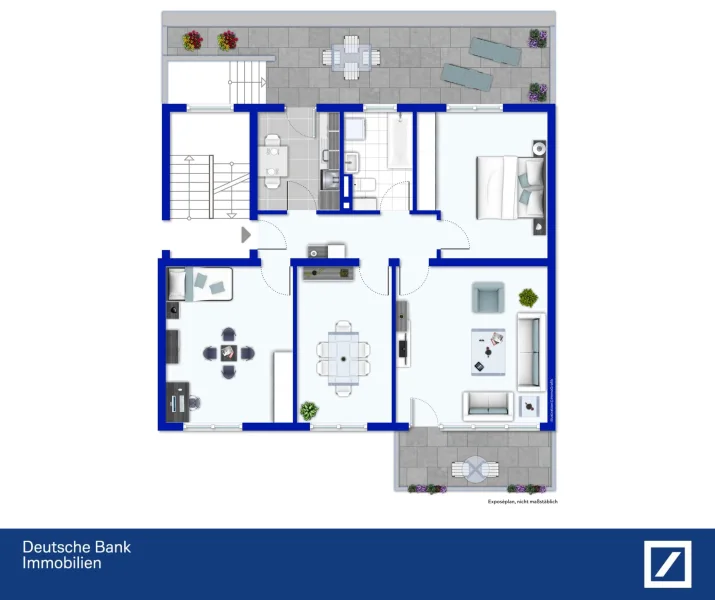 Grundriss der Wohnung - Wohnung kaufen in Schönau - Tolle 4-Zimmer-Wohnung in idyllischer Lage von Schönau im Odenwald. Einrichten und schön Wohnen!