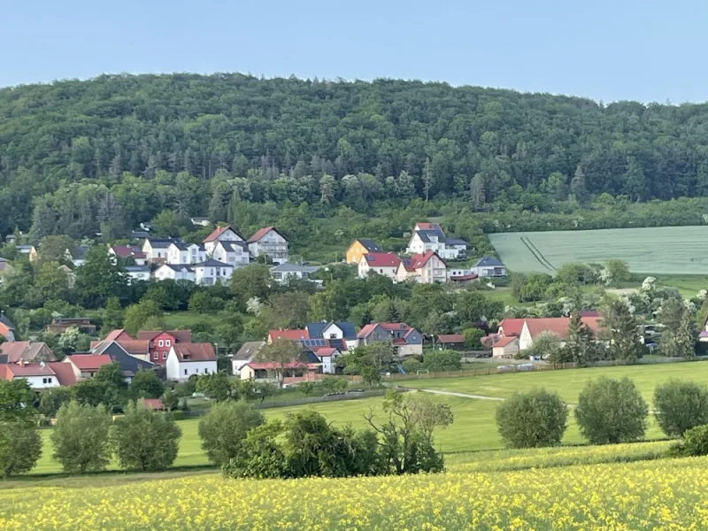 Blick auf das Wohngebiet