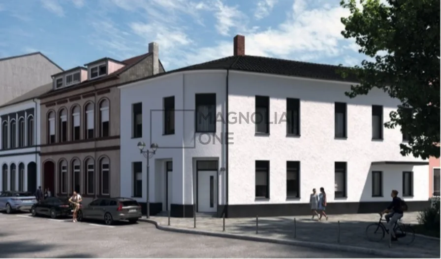 Außenansicht - Wohnung kaufen in Krefeld - *Provisionsfreies Wohnungspaket!* Zwei Dachgeschossrohlinge mit Baugenehmigung in zentraler Lage