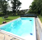 Pool mit Wärmepumpe