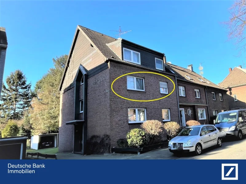 Außenansicht - Wohnung kaufen in Duisburg - *** Preisreduzierte Eigentumswohnung mit Balkon und Garage ***
