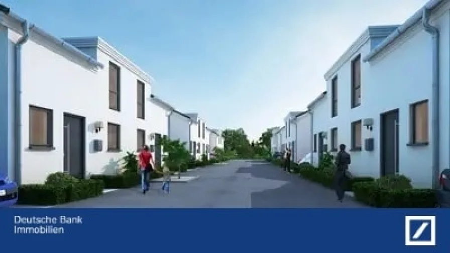 Straßenansicht - Haus kaufen in Duisburg - Neubau einer DHH in Neudorf-Süd - Baubeginn Sommer 2024 - Fertigstellung ca. Frühjahr 2025