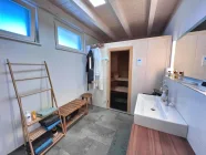 Badezimmer mit Sauna