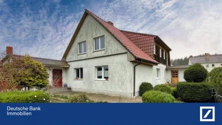 Objektbild - Haus kaufen in Ducherow - Zweifamilienhaus mit großem Grundstück und Nebengebäude