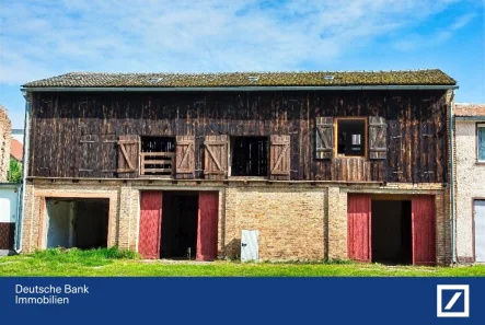 Tabakscheune - Haus kaufen in Gartz - Tabakscheune mit Oderblick und Historisches Reihenmittelhaus – Wohnidylle in Gartz (Oder)