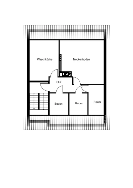 Grundriss Dachgeschoss - nicht maßstabsgetreu