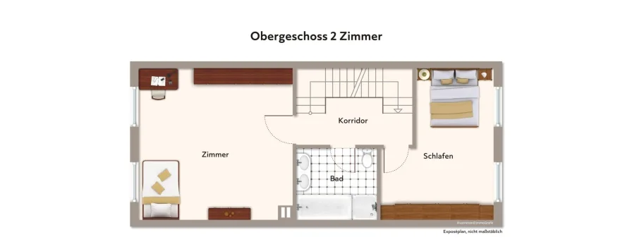 Grundriss OG 2 Zimmer aktuell