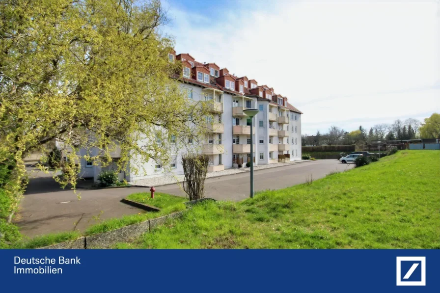Wiesenansicht - Wohnung kaufen in Meuselwitz - Charmante Erdgeschoss-Eigentumswohnung in idyllischer ländlicher Umgebung, barrierefrei