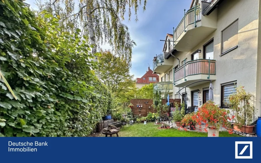 Gartenoase - Wohnung kaufen in Dresden - Sonniges und grünes Wohnen und Investieren im Einklang