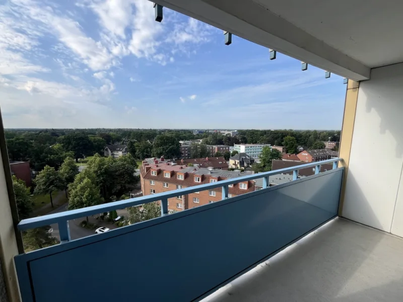 Balkon - Wohnung kaufen in Norderstedt - Helle 3-Zimmer-Wohnung direkt an der Hamburger Stadtgrenze mit weitläufigem Blick!