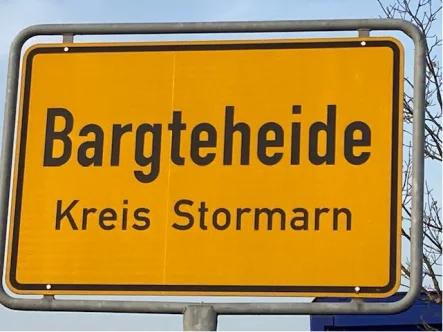 Ortsschild Bargteheide - Grundstück kaufen in Bargteheide - Gartencenter mit Gärtnerei in Kreis Stormarn/Bargteheide