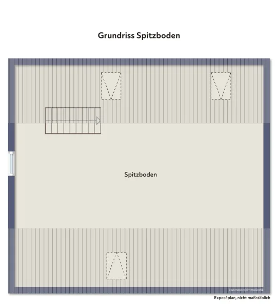 Grundriss Spitzboden