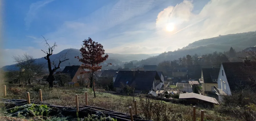 Aussicht - Grundstück kaufen in Obermoschel - Ruhige Wohnlage mit Panoramaaussicht