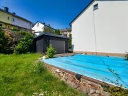 Pool mit Poolhaus