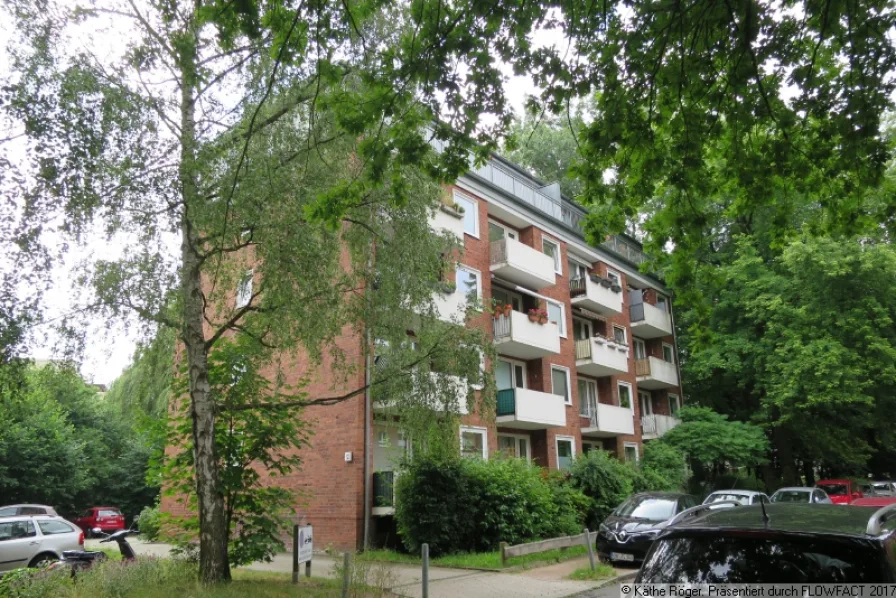 Hausansicht - Wohnung mieten in Hamburg - LOKSTEDT - TOLLES WOHNEN - LOHKOPPELWEG