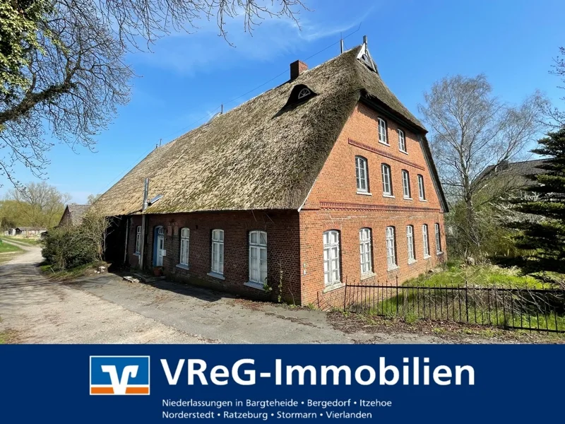 A2927_Titelbild - Haus kaufen in Hamburg - Projekt mit Vision! Denkmalgeschütztes Bauernhaus an der Elbe in HH-Kirchwerder, sanierungsbedürftig