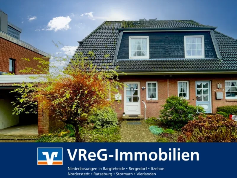 Titelbild - Haus kaufen in Reinbek - Reinbek-Krabbenkamp: Doppelhaushälfte - gemütlich und sonnig - zu verkaufen