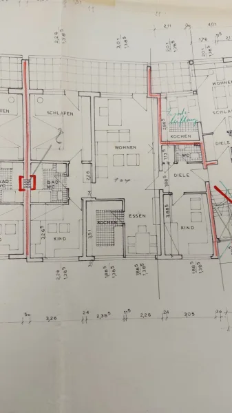 Grundriss 1. bis 3. u. 4. OG, Wohnung 14