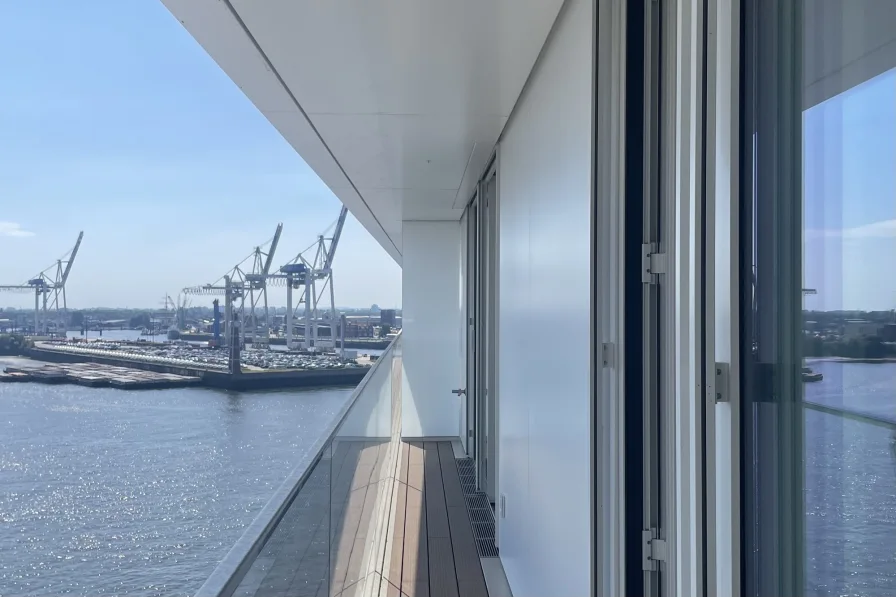 Ausblick - Wohnung mieten in Hamburg, Hafencity - Traumhafte 2-Zimmer-Wohnung  im exklusiven Neubauprojekt FiftyNine