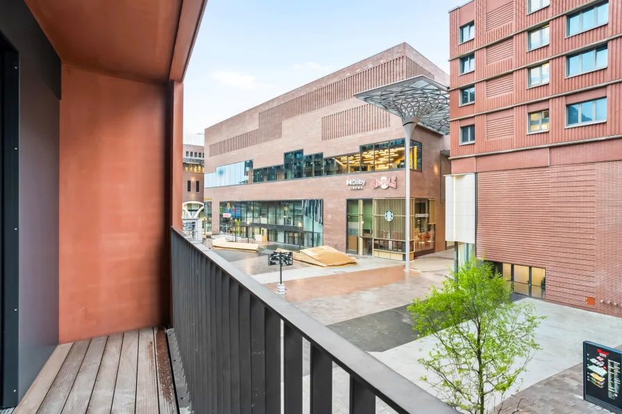 Ausblick Musterwohnung - Wohnung mieten in HafenCity, Hamburg - Exklusives Studio im ElevenDecks – Wohnen mit Flair und Komfort