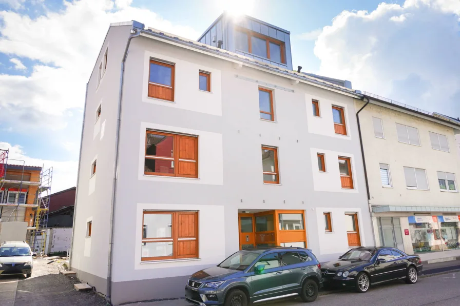 Außenansicht - Wohnung mieten in Neckarsulm - Erstbezug: 3-Zi.-Wohnung, ruhige, zentrumsnahe Wohnlage mit Süd-Balkon - ideal für Singles & Paare