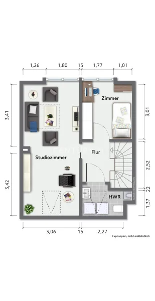 Grundriss Dachgeschoss