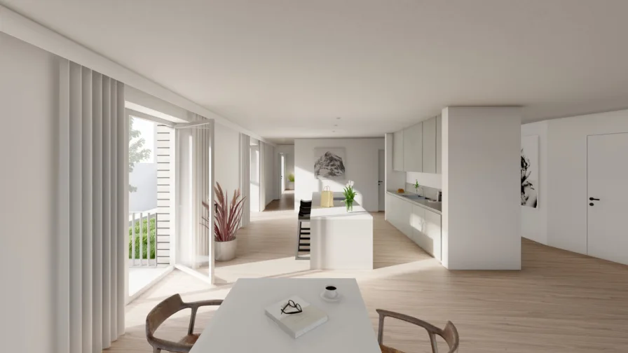Visu_Küche_Wohnung13 - Wohnung kaufen in Hagen - Luxuswohnung im 1.OG mit 141,69qm-Barrierefrei-A+ Neubau