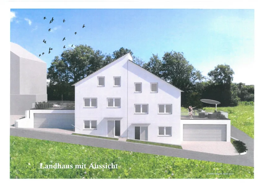 Bild  Hößlinsülz DHH - Haus kaufen in Löwenstein - Neubau DHH mit 5-Zimmer mit Dachterrasse und Gartenanteil