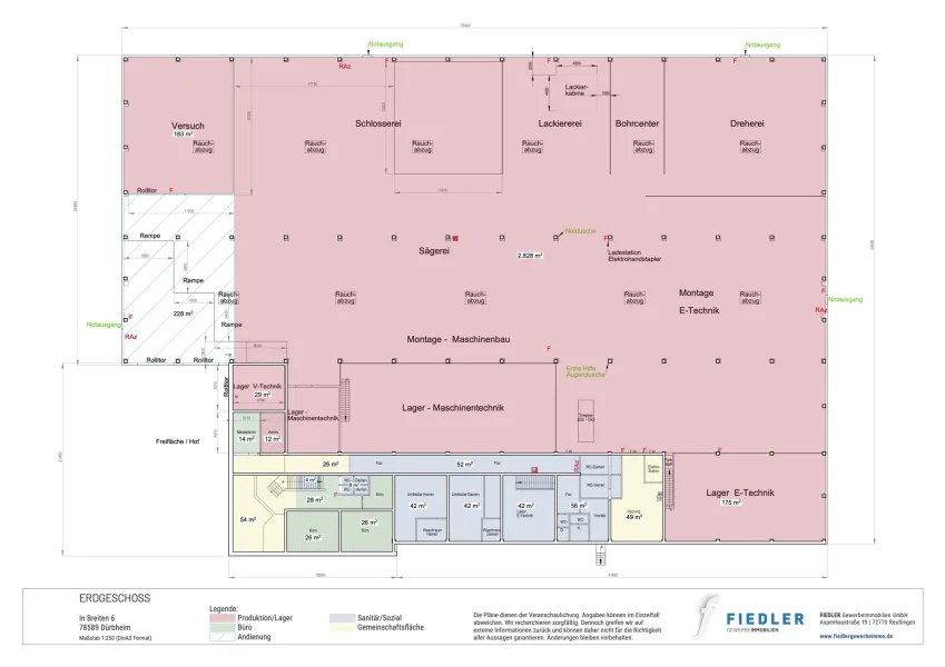 Übersichtsplan EG Halle