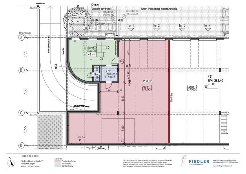 Plan Lagerfläche EG