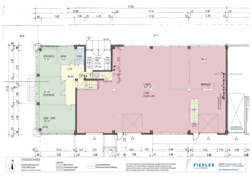 Plan Lager/Produktion (EG)