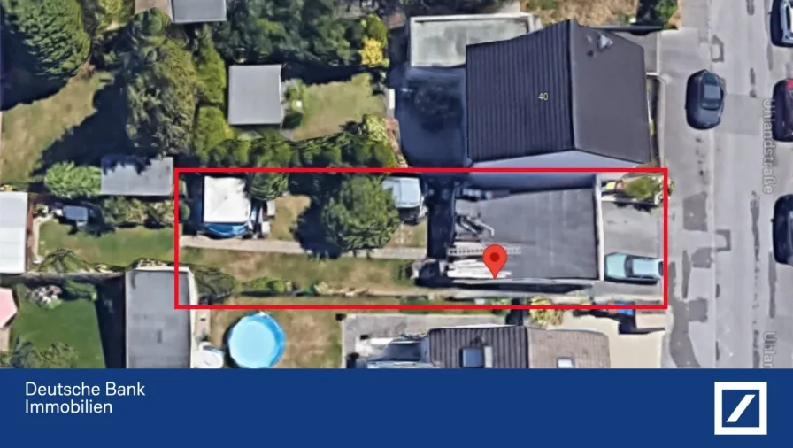 Flurstück Luftbild - Grundstück kaufen in Hilden - 256m² Grundstück - Ihre Möglichkeit zum Neubau im Hildener Süden!