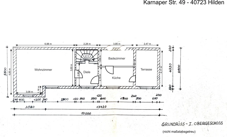 Grundriss OG bemaßt