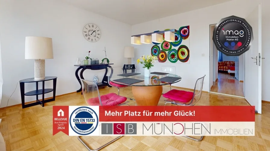 Mehr Platz für mehr Glück - Wohnung kaufen in München - Mehr Platz für mehr Glück! Diese traumhafte 3-Zimmer-Wohnung wird Sie begeistern!