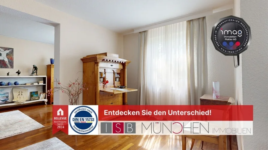 Entdecken sie den Unterschied - Wohnung kaufen in München - Mehr Platz für mehr Glück: 3-Zimmer-Wohnung mit großem Garten – Ihre Oase für die gesamte Familie
