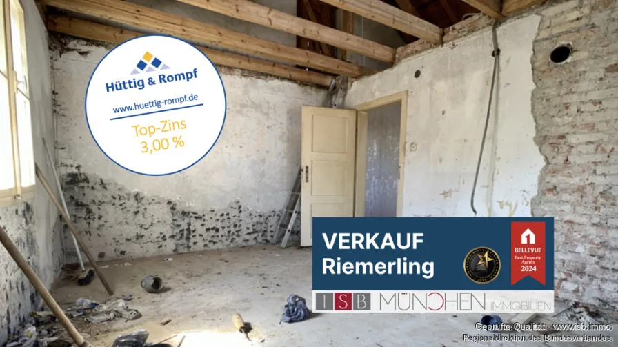  - Haus kaufen in Hohenbrunn / Riemerling - Sanierungsprojekt für Handwerker in Ottobrunn-Riemerling