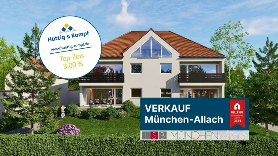  - Haus kaufen in München - Zur Eigennutzung oder Kapitalanlage: 4-Parteien-Mehrfamilienhaus mit grosser Baurechtsreserve.