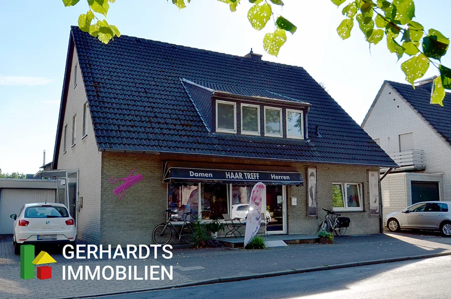 Straßenansicht - Haus kaufen in Nettetal - Gute Kapitalanlage in Nettetal-Kaldenkirchen mit 2 Wohnungen und einem Ladenlokal! Ansehen!