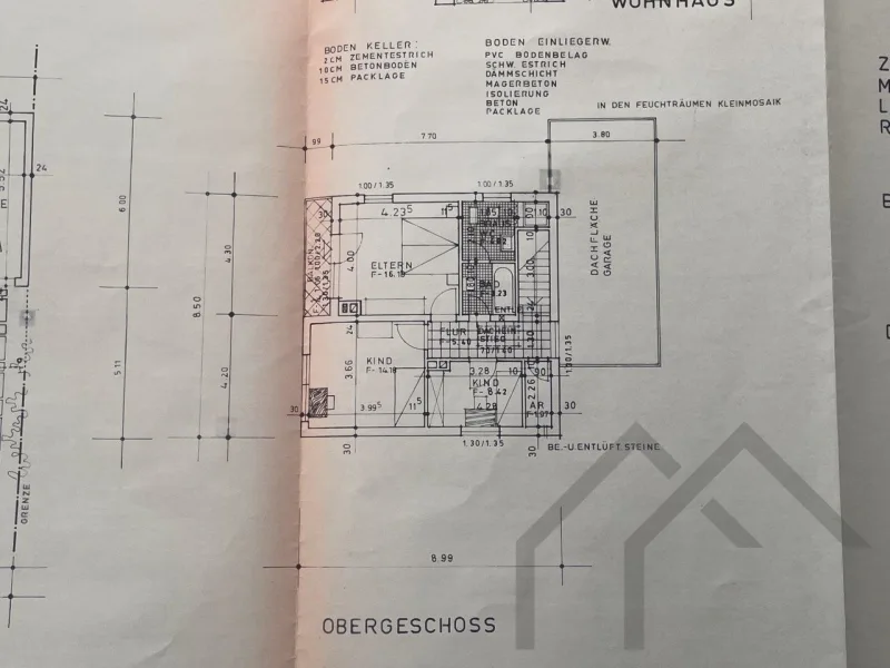 Grundriss Obergeschoss ZW