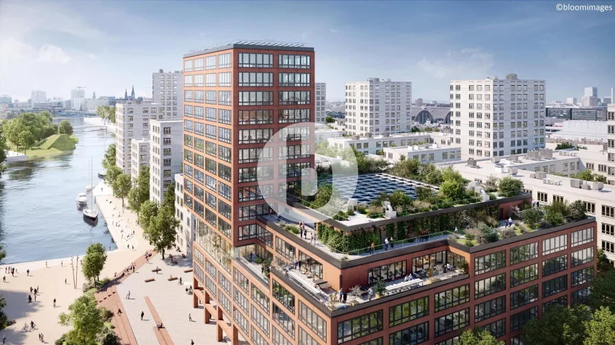 EDGE HafenCity Amerigo-Vespucci Platz 1 Bürogebäude Außenansicht - Büro/Praxis mieten in Hamburg - bürosuche.de: EDGE Hafencity - Die smartesten Büros der Hafencity mieten!