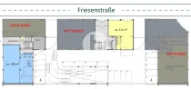 Erdgeschoss mit ca. 190 m² und mit ca. 110 m²