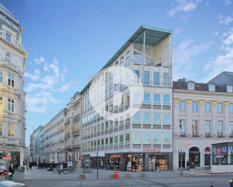 Außenansicht - Büro/Praxis mieten in Hamburg - bürosuche.de: Citybüro in Toplage mit Dachterrasse - flexible Laufzeiten möglich!