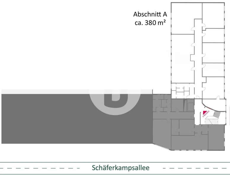 1. Obergeschoss mit ca. 380 m²