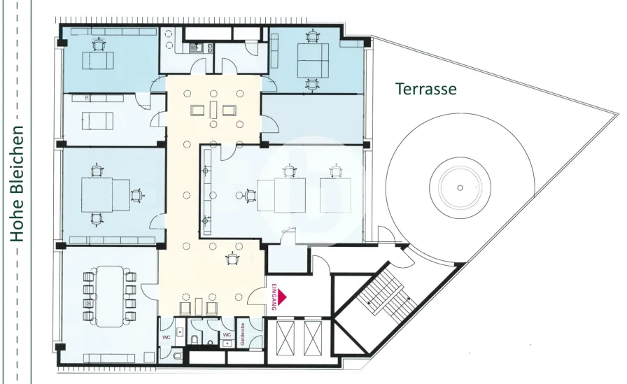 1. Obergeschoss mit ca. 320 m²