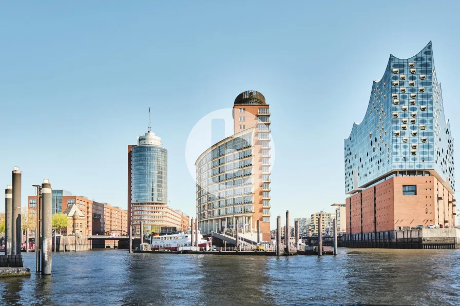 Außenansicht - Büro/Praxis mieten in Hamburg - Columbus Haus - moderne Büroflächen mit Elbblick in der HafenCity mieten