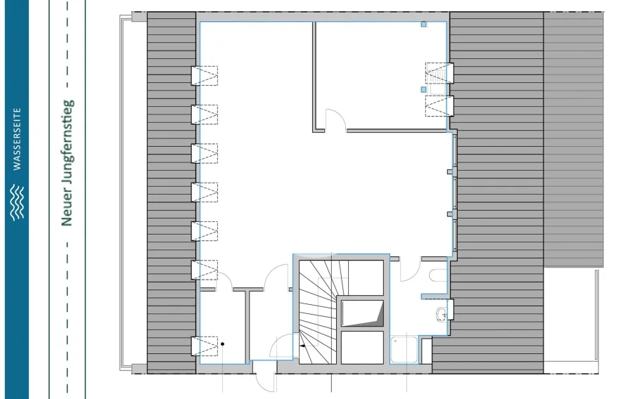 6. Obergeschoss mit ca. 80 m² 