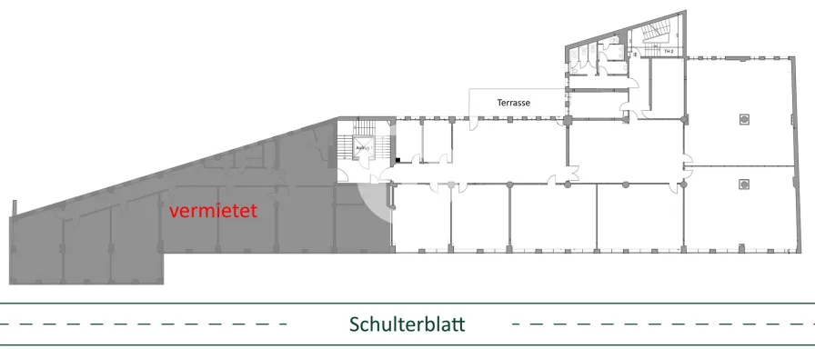 1. Obergeschoss mit ca. 714 m²